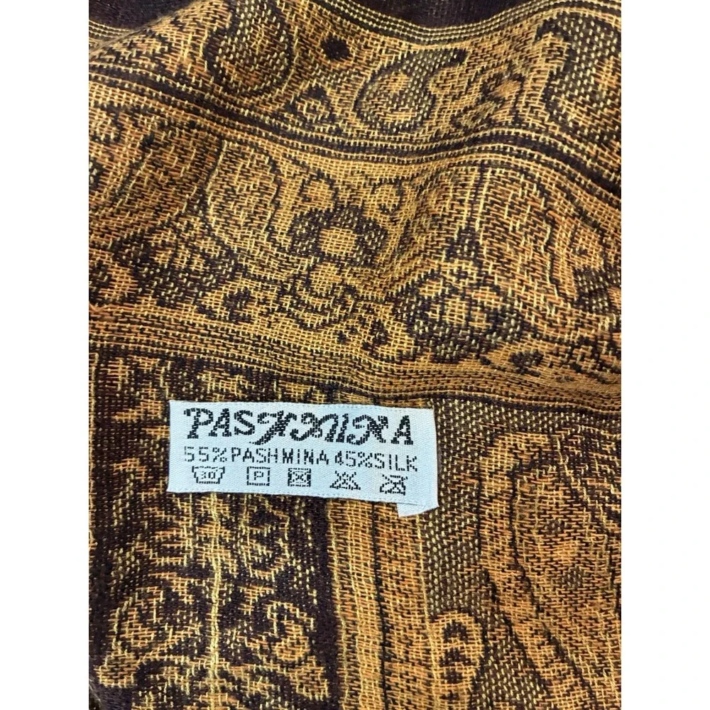 pashmina scarf wrap shawl Paris Silk Blend Brown Quiet Luxury